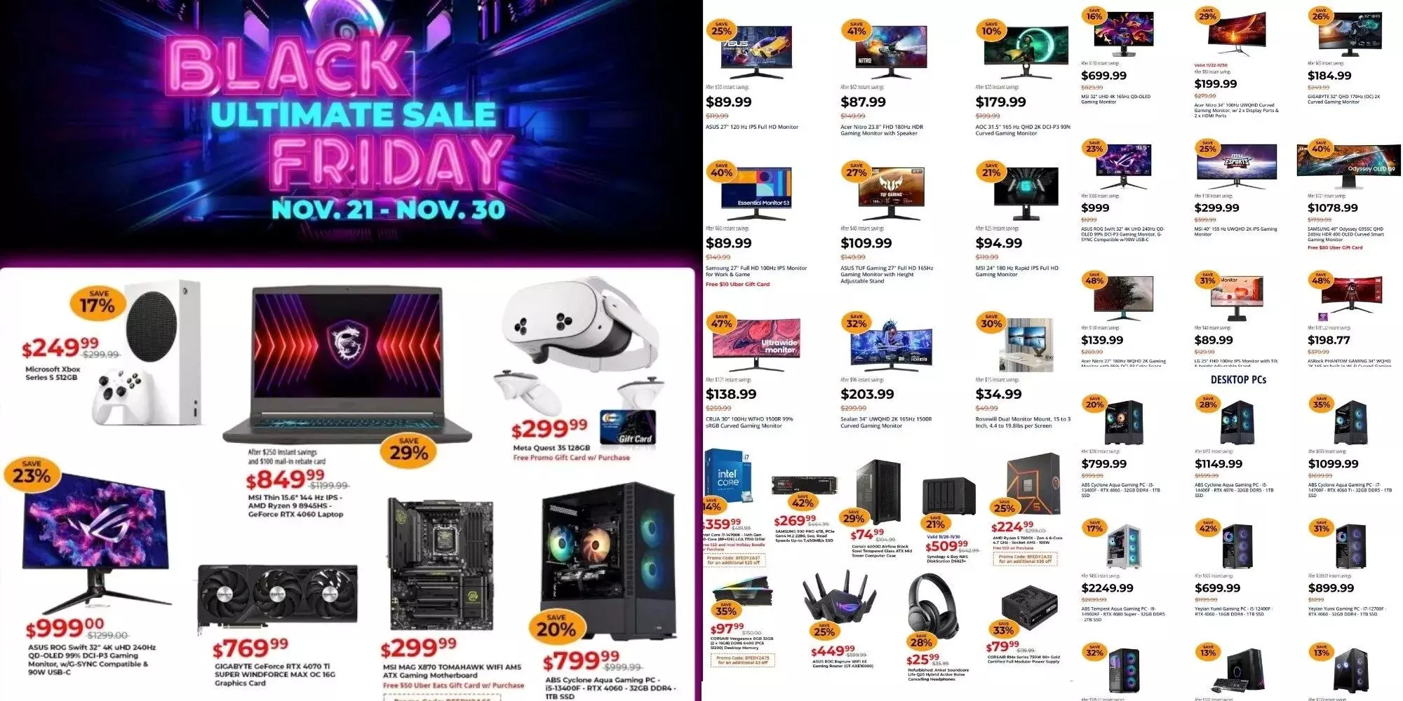 Discount offers on electronics