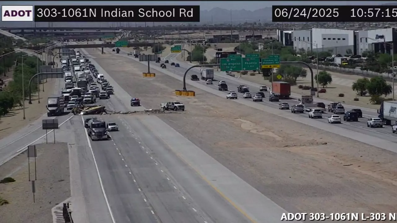 Major Food Truck Crash Leads to Partial Closure of Loop 303 in West Valley