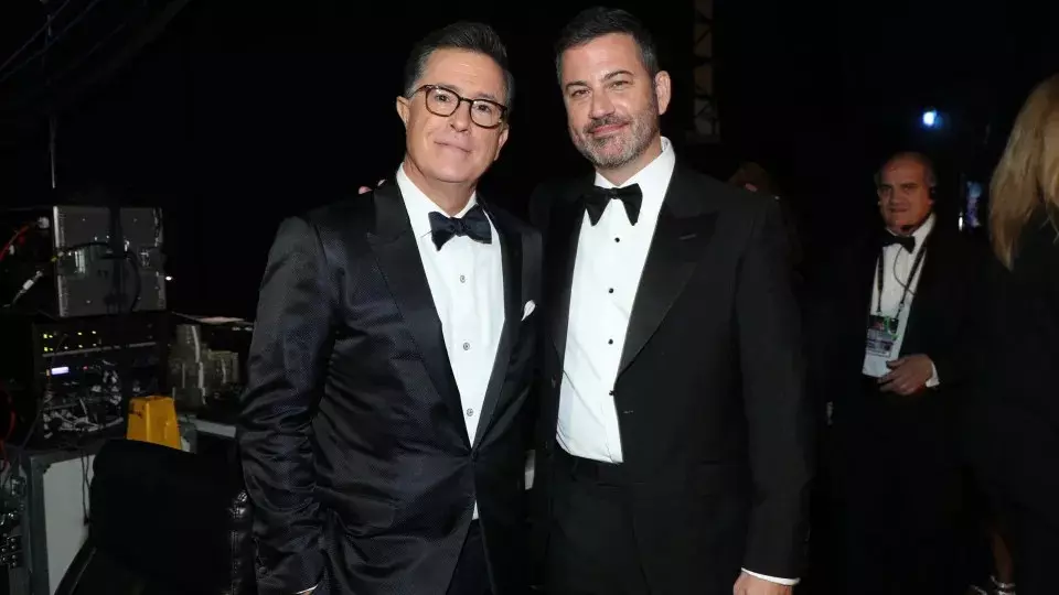 Jimmy Kimmel reage ao fim do programa de Stephen Colbert