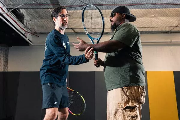Vision Impairment No Barrier to Passionate Tennis Play