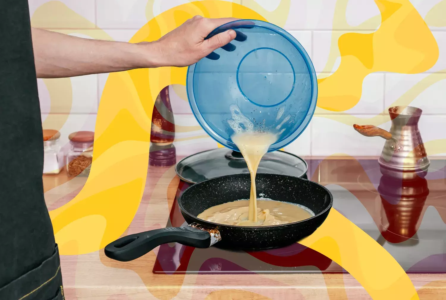 Enhancing Scrambled Eggs with Avocado for a Healthier Start