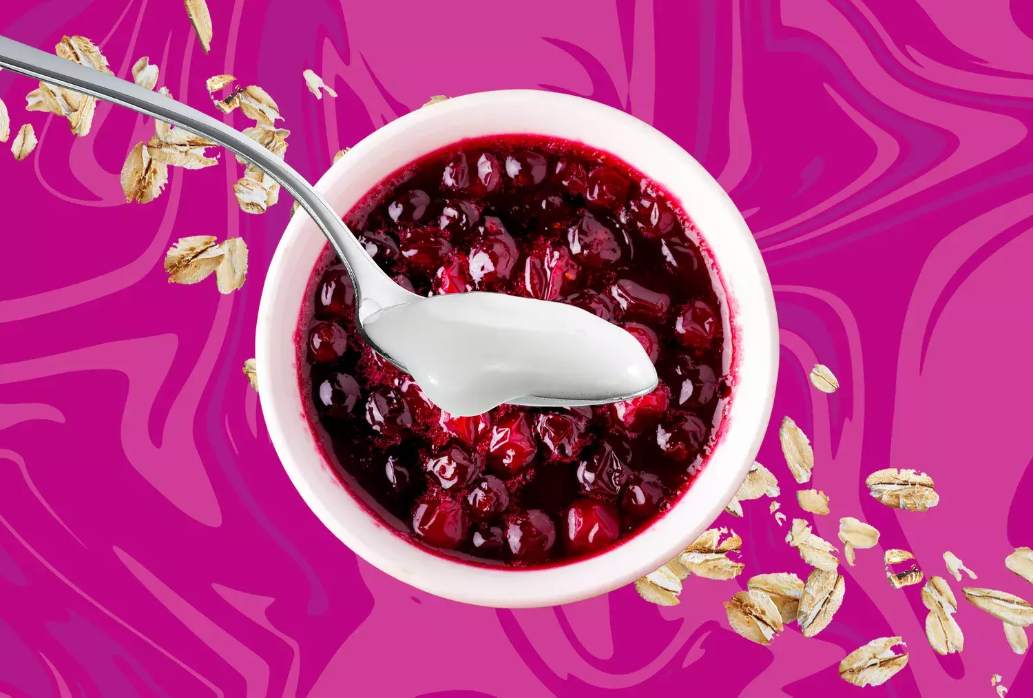 Repurpose Leftover Cranberry Sauce with Delicious Baked Oats