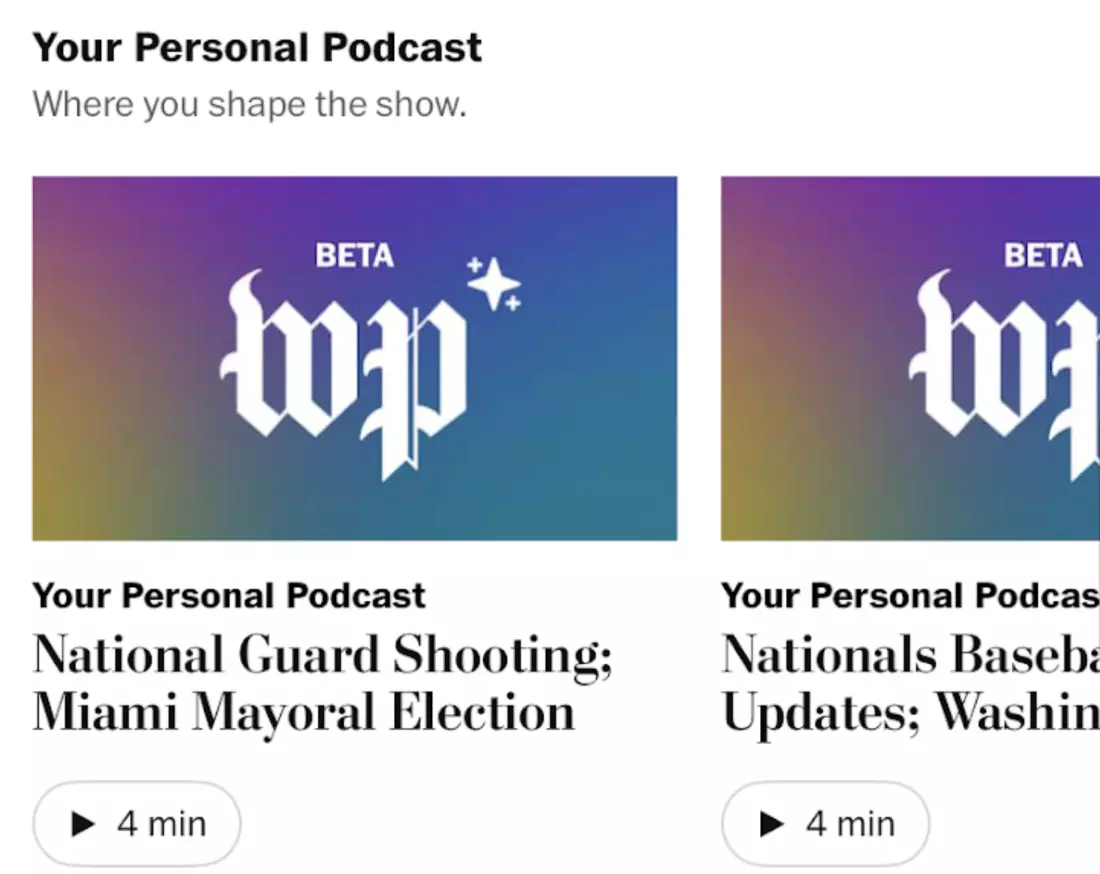 The Washington Post's AI Podcast: A Glimpse into the Future of News Consumption?