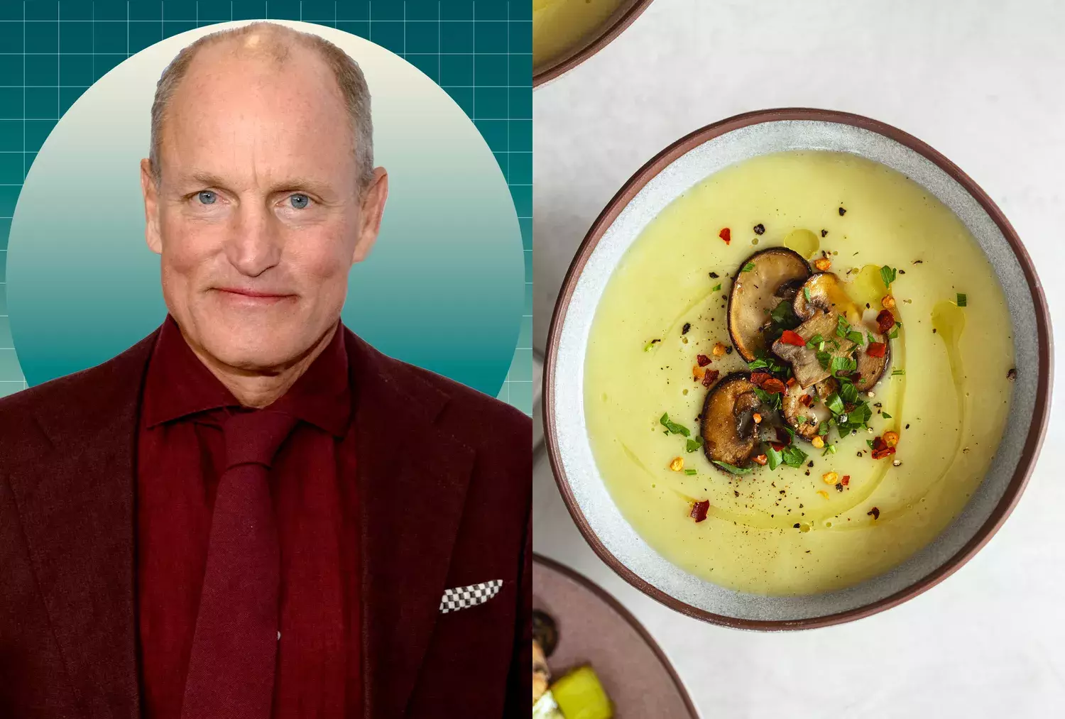 Woody Harrelson and Laura Louie's Vegan Creamy Potato Leek Soup Recipe