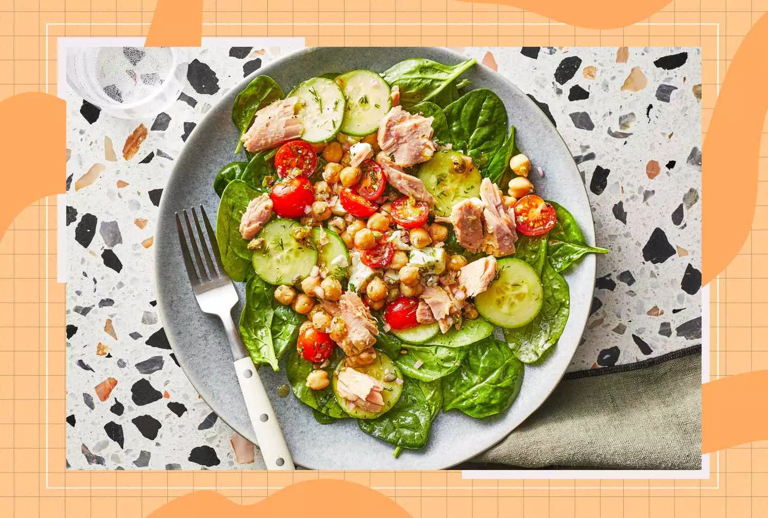 The Ultimate High-Protein Mediterranean Lunch: Chickpea Tuna Salad