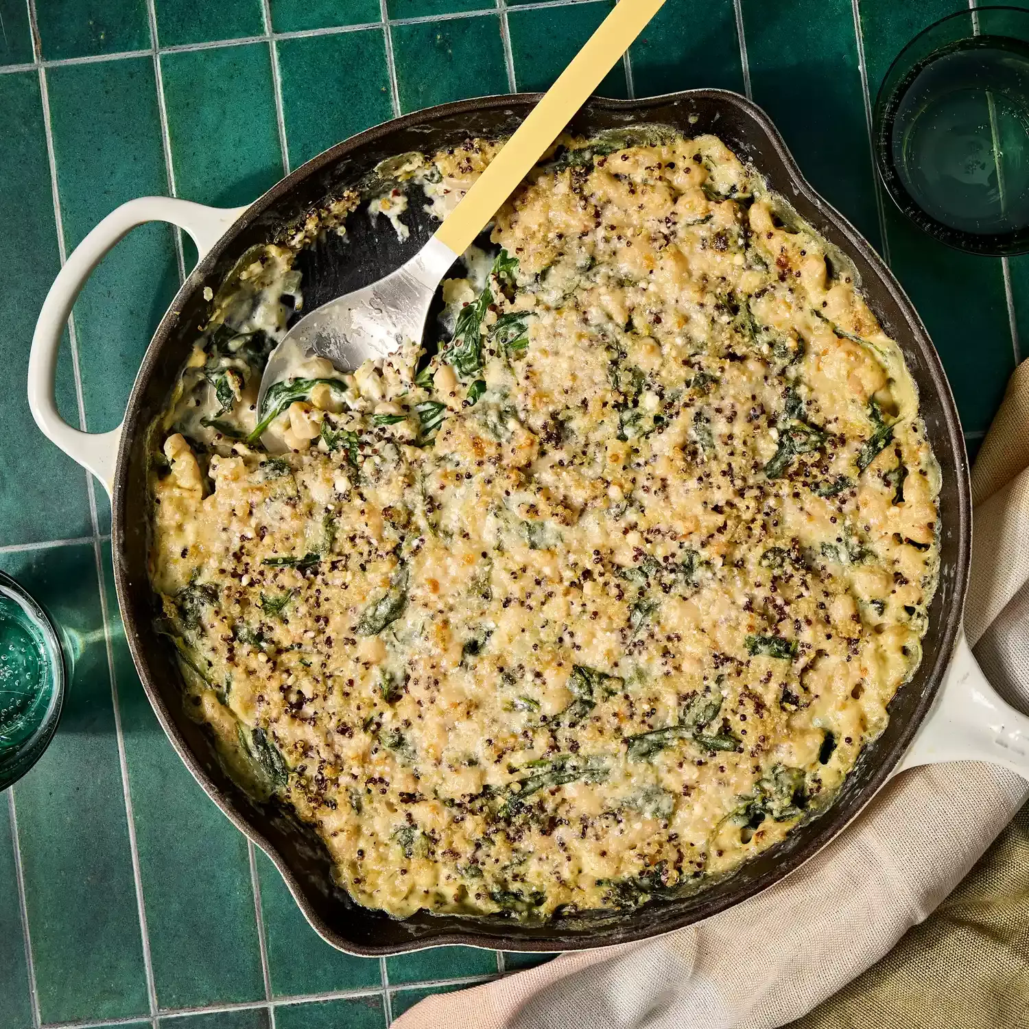 Creamy Lemon-Parmesan Spinach & White Bean Casserole: A Wholesome Delight