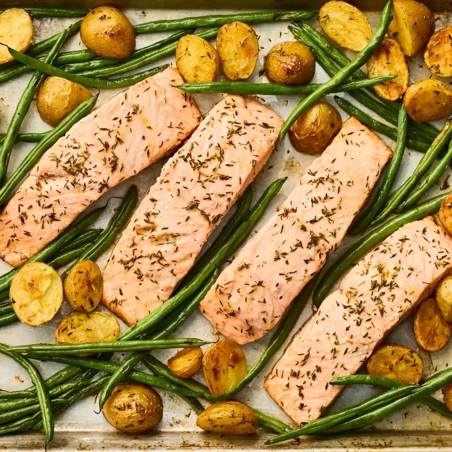 Effortless Sheet-Pan Salmon with Roasted Vegetables