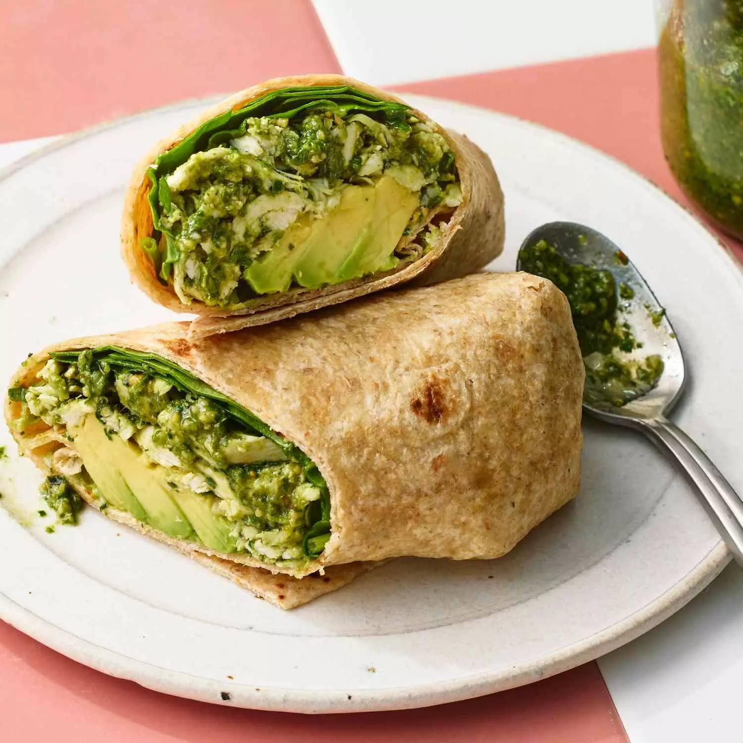 The Ultimate High-Protein Chicken Wrap with Zesty Pesto