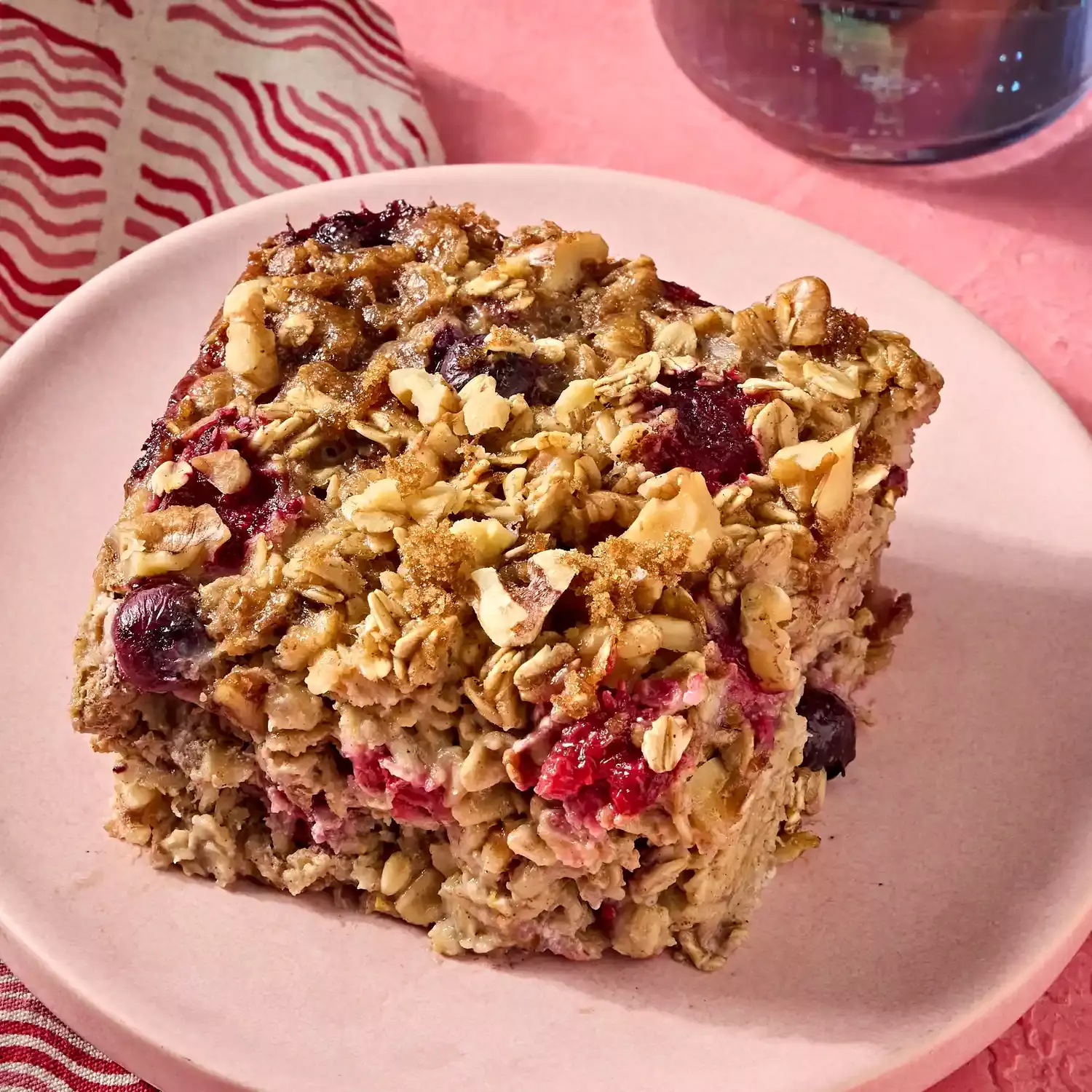 Delicious and Healthy Mixed Berry-Walnut Baked Oatmeal
