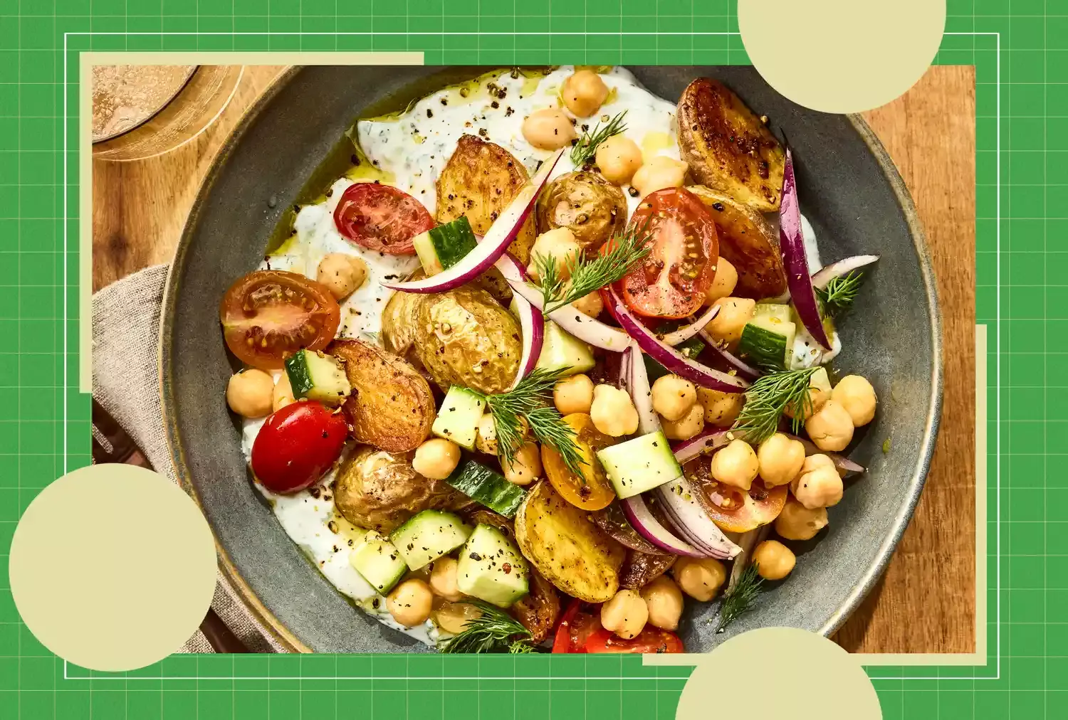 Roasted Potato Tzatziki Bowls: A Delightful and Nutritious Meal
