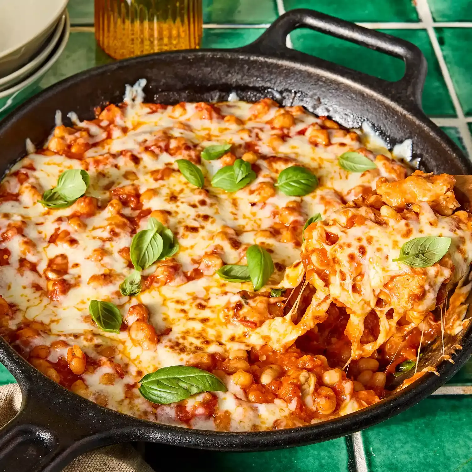 One-Pan Chicken Parmesan with White Beans