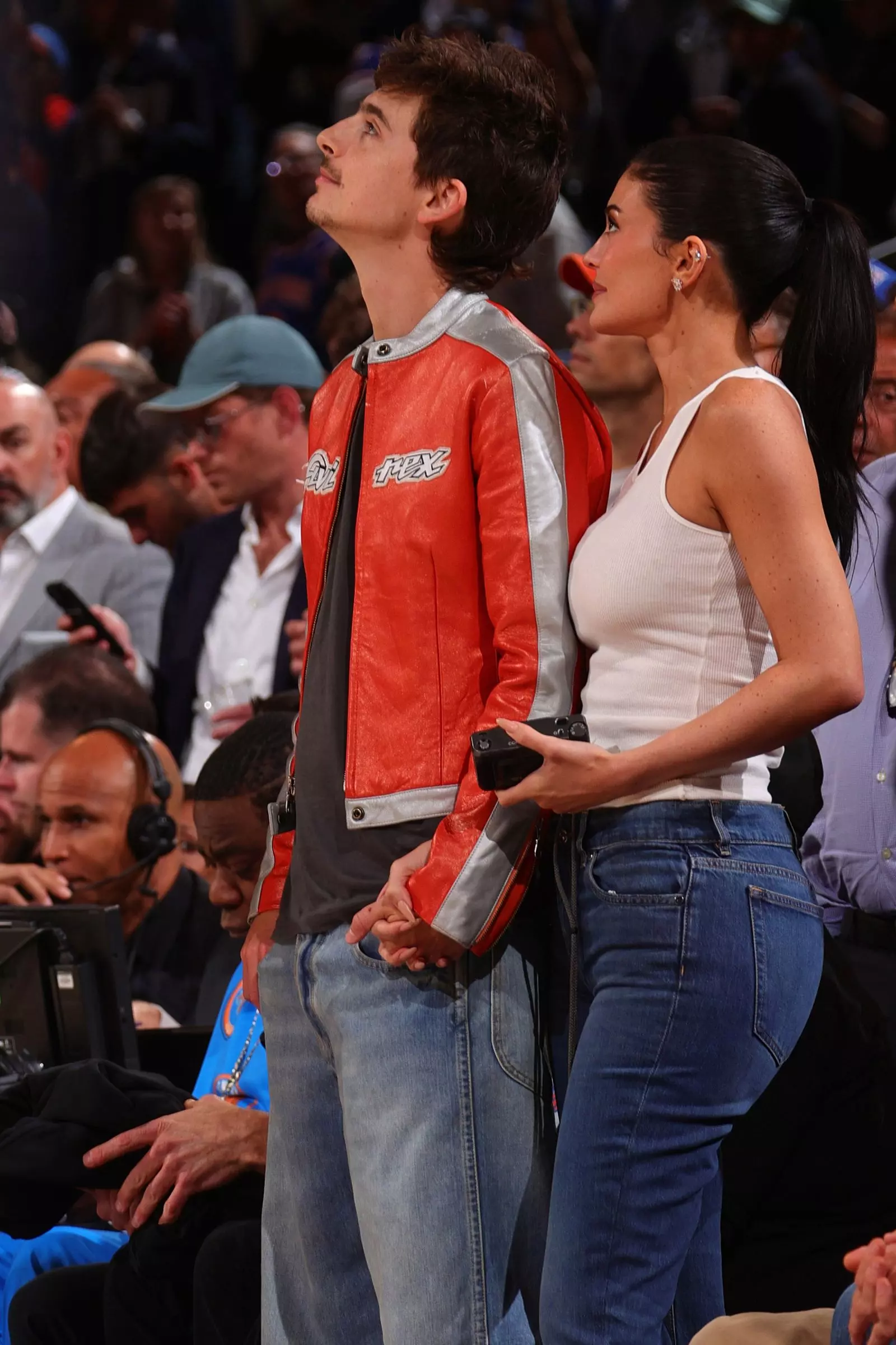 Kylie Jenner and Timothée Chalamet's Courtside Style Statement