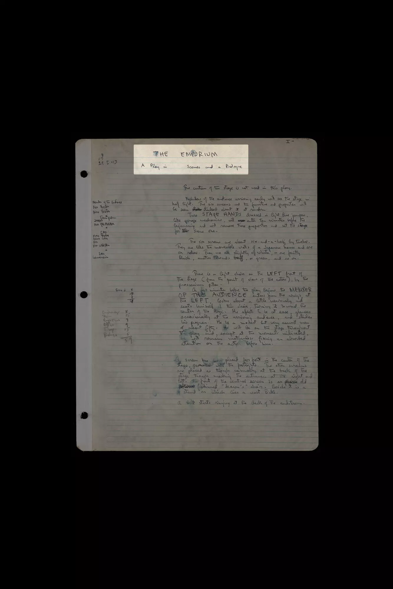 The Rediscovery of Thornton Wilder's Unfinished Masterpiece