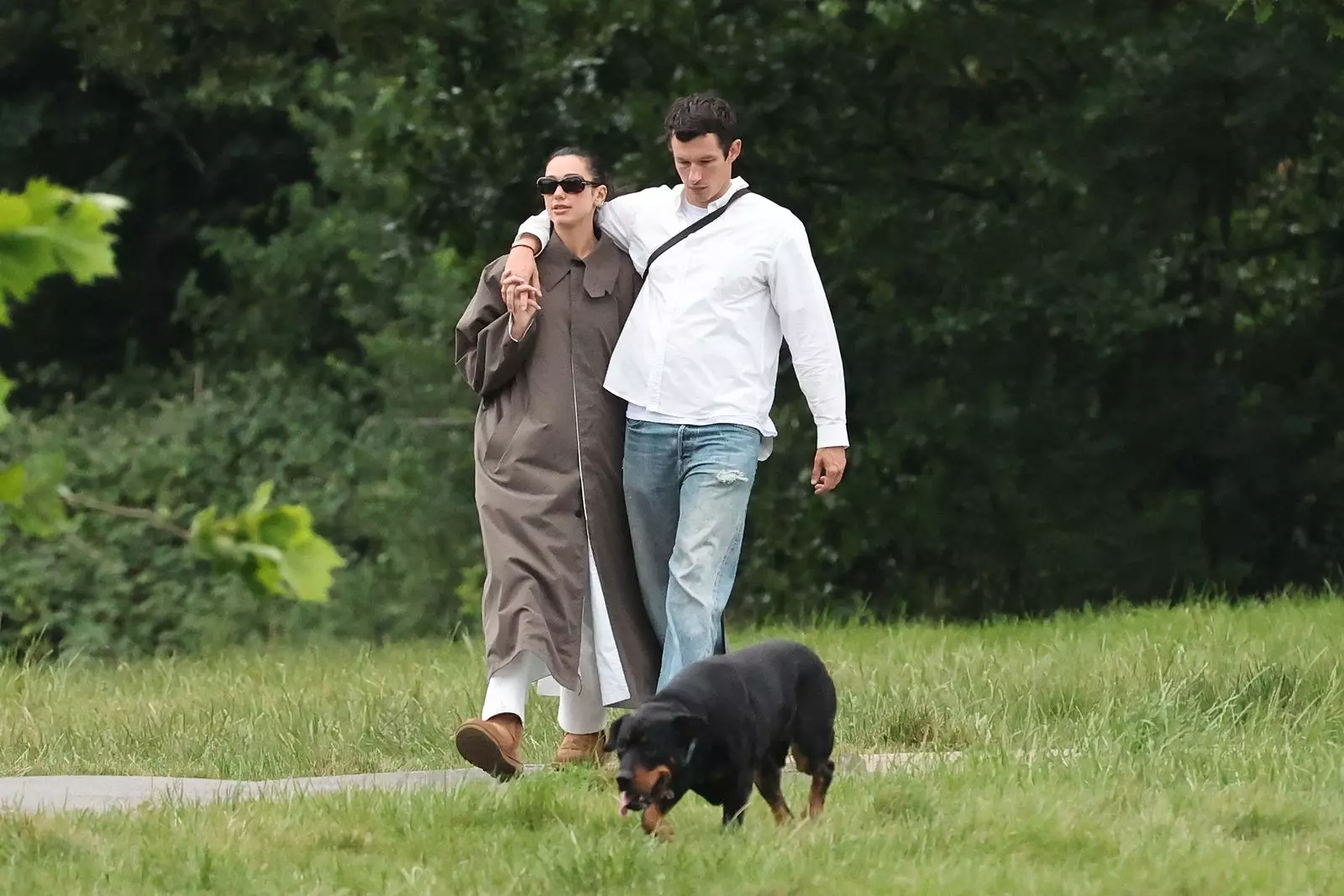 Dua Lipa and Callum Turner Embrace Married Life with a Relaxed London Dog Walk After Their Surprise Wedding Weekend