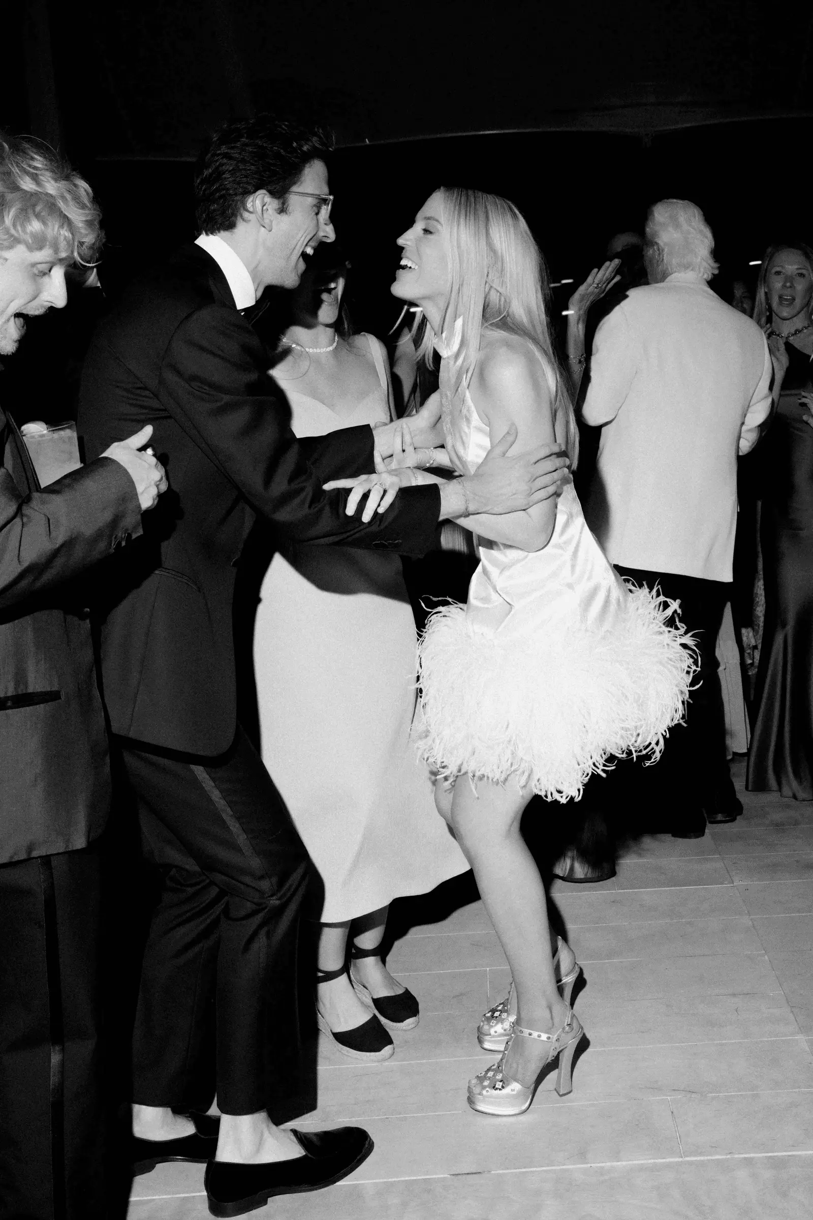 50 Dazzling, Feathered, and Decorated Wedding After-Party Attire