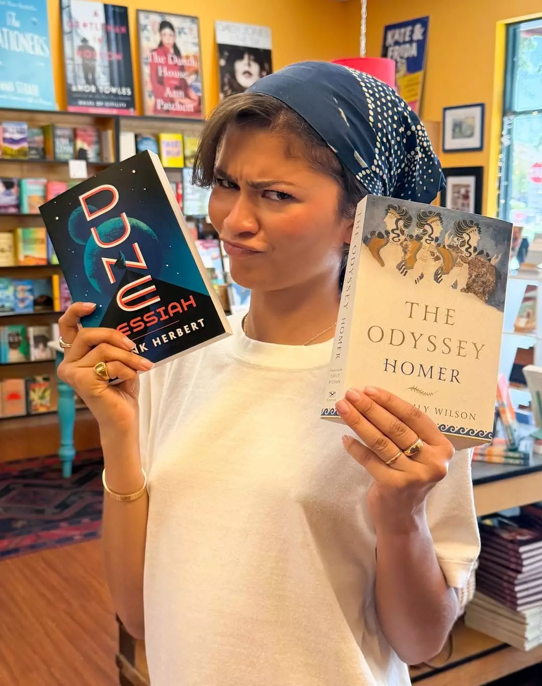 Zendaya Embraces Effortless Summer Style with a Bandana and Bob
