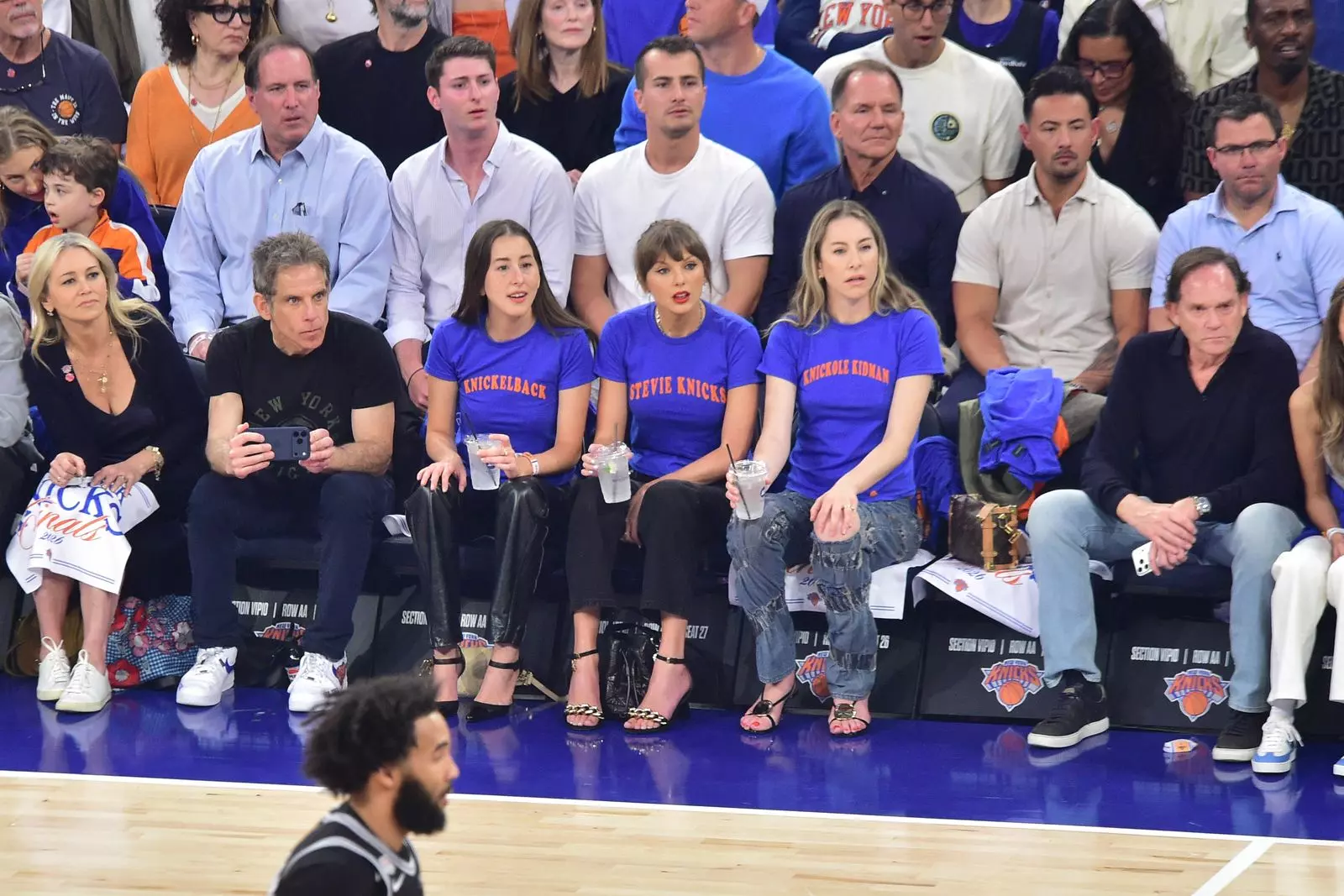 Taylor Swift's 'Stevie Knicks' Shirt Steals the Show at NBA Finals
