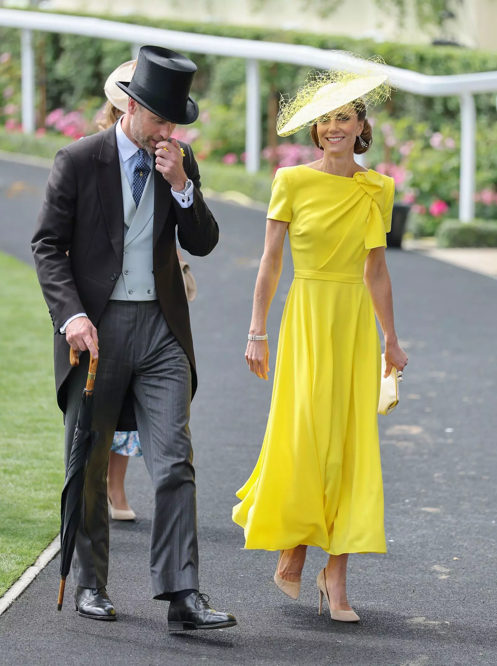 Duchess Catherine's Radiant Yellow Ensemble Illuminates Royal Ascot