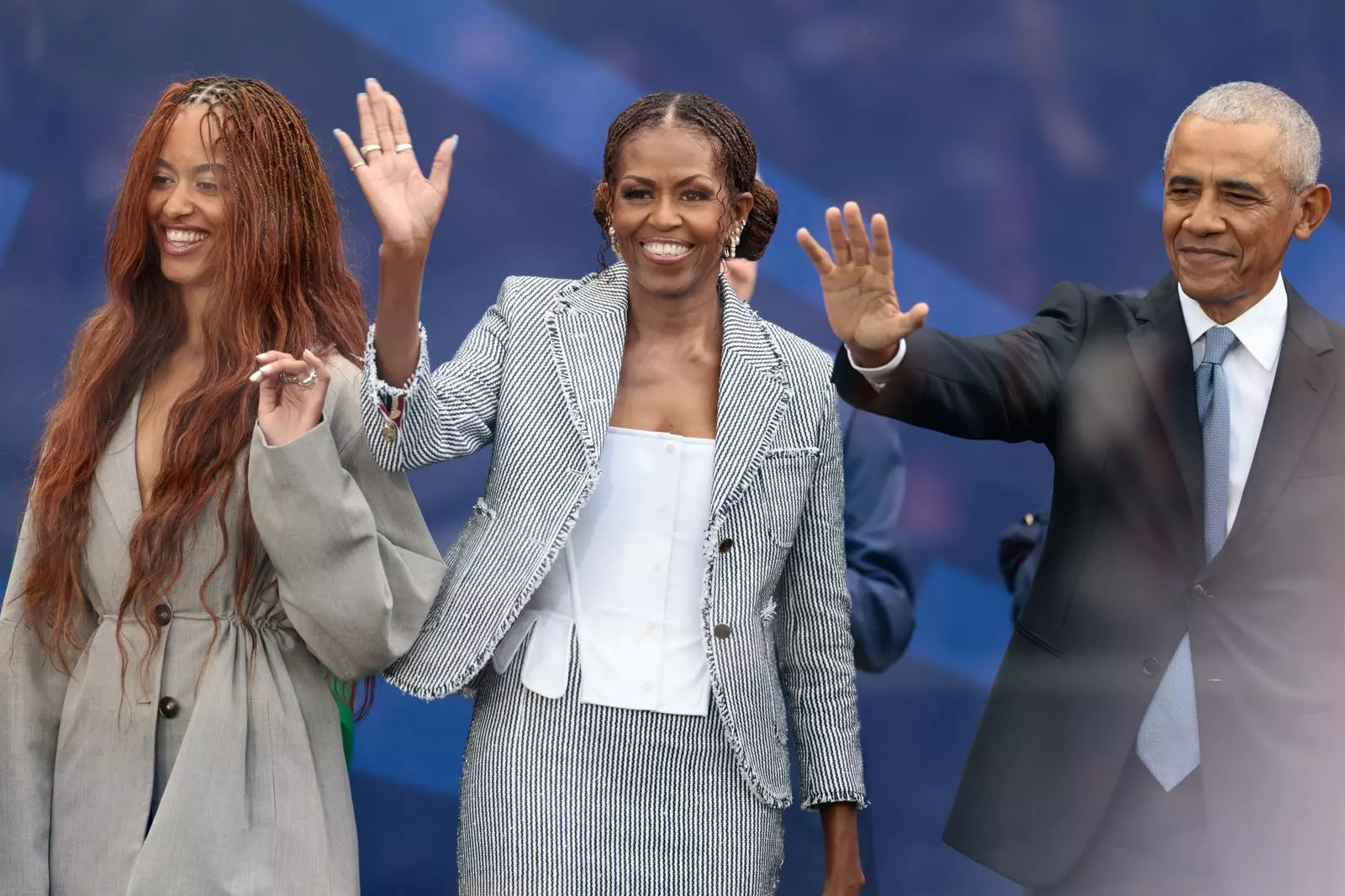 Michelle Obama's Classic Pastel Manicure at Presidential Center Opening