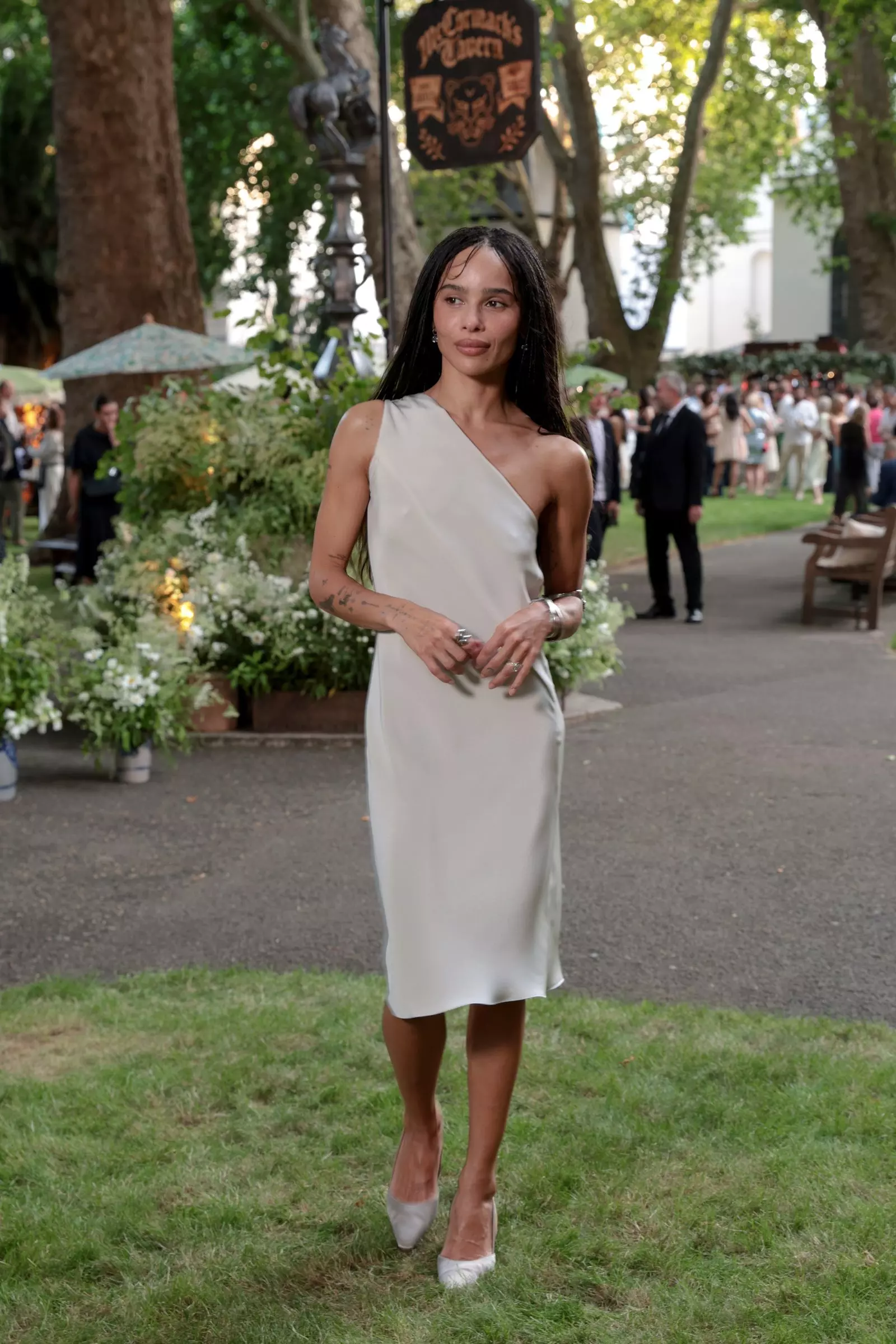 Zoë Kravitz's Bridal Style and Engagement Ring Spotlighted at London Event