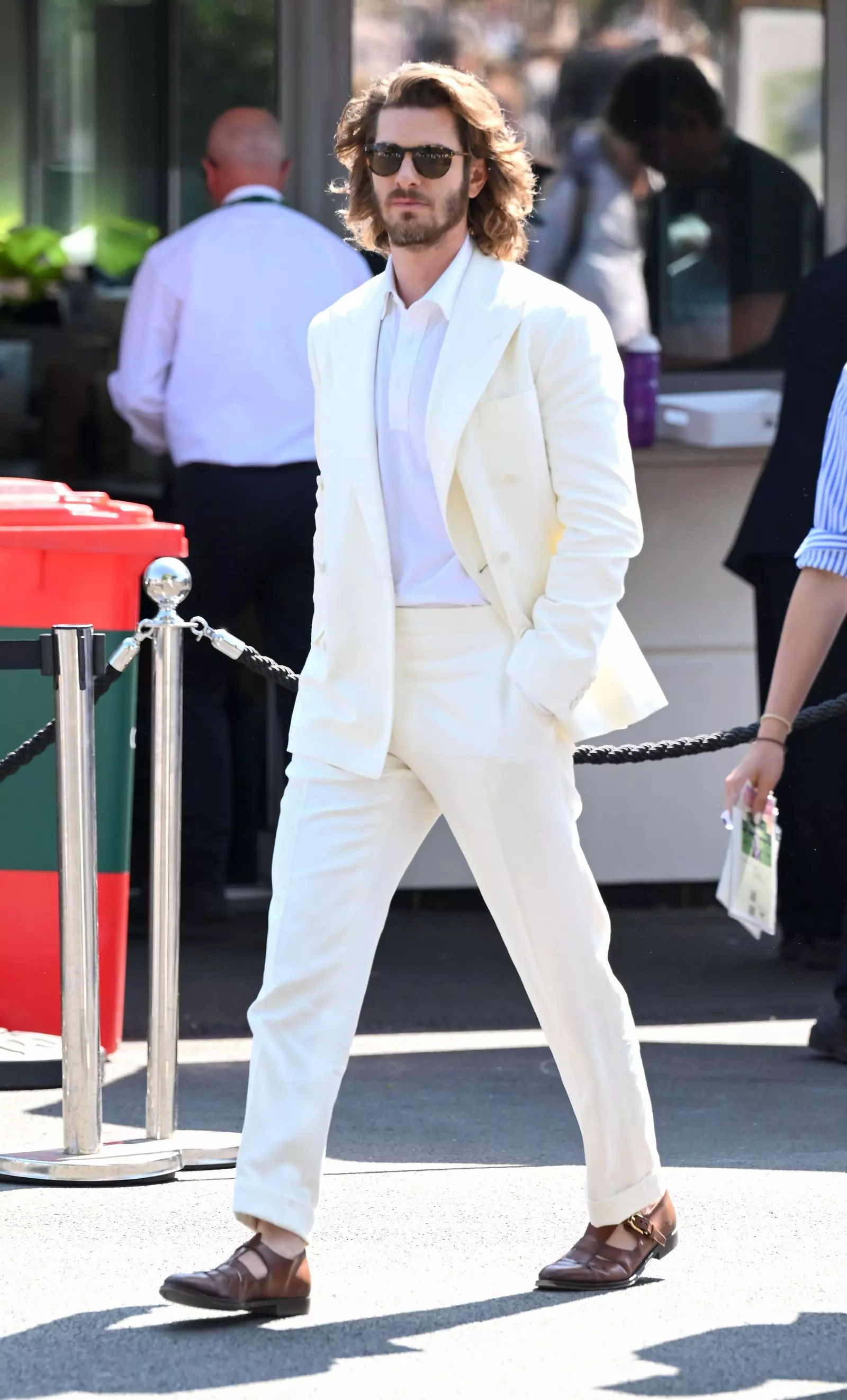 Andrew Garfield's Bold Wimbledon Style: Suits and Sandals