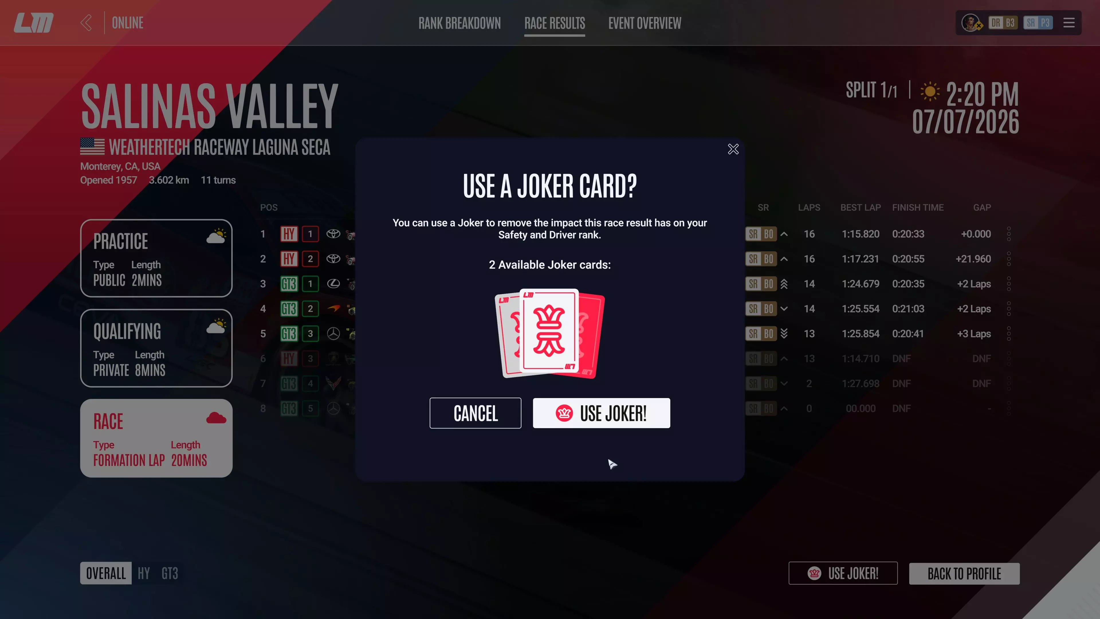 Le Mans Ultimate: The Controversial "Joker" System Sparks Player Outcry