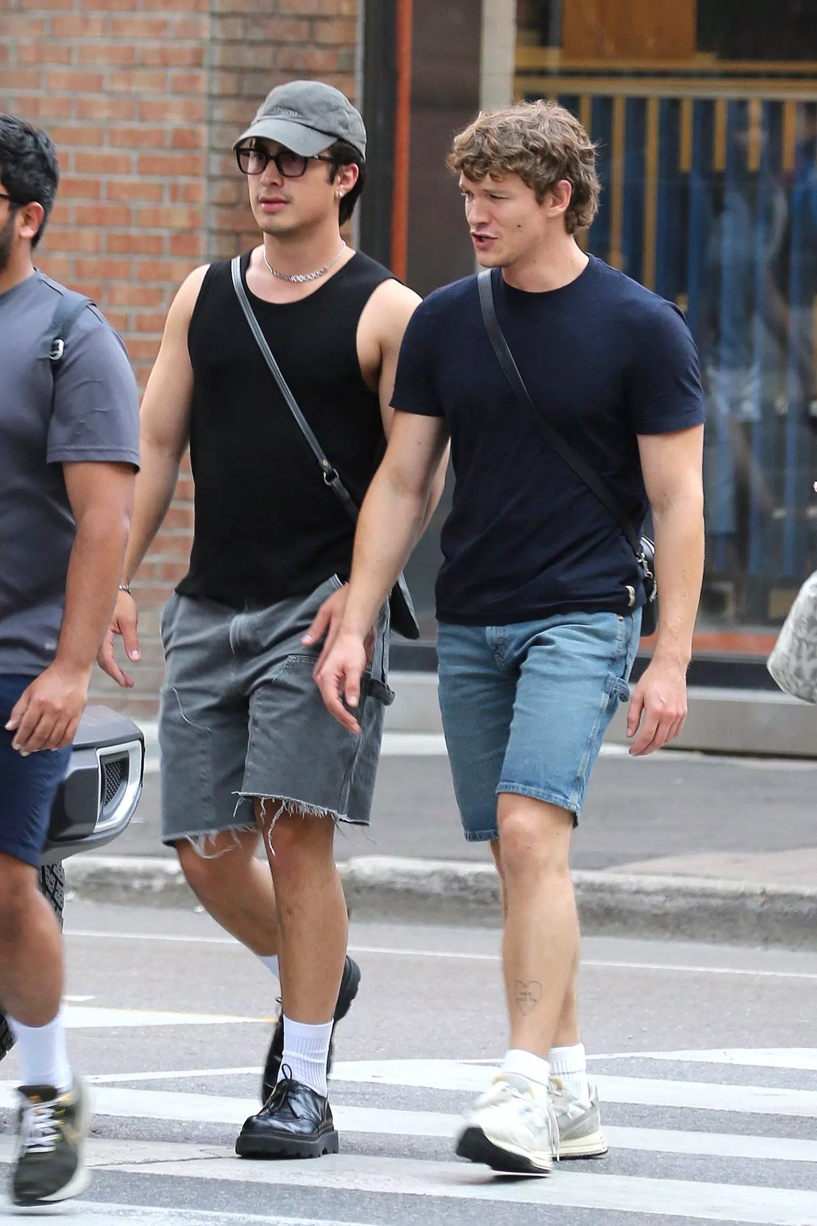 Co-Stars Hudson Williams and Connor Storrie’s Synchronized Toronto Street Style