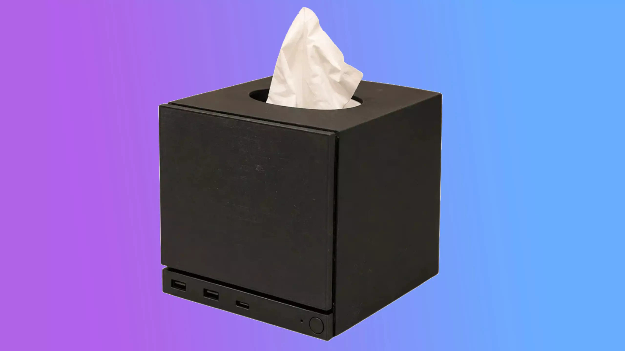 Steam Machine Design Inspires Unique Tissue Box