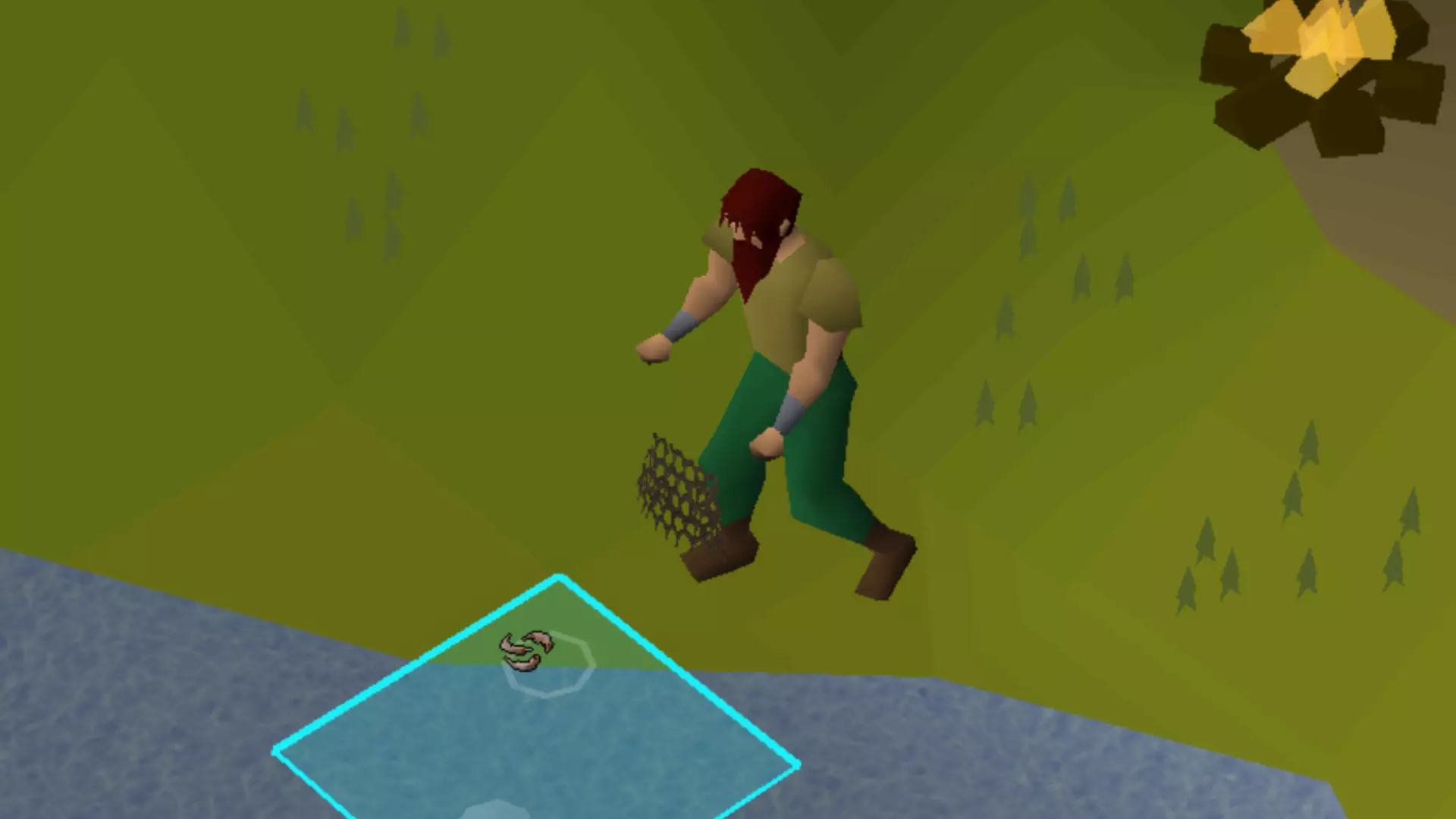 Old School RuneScape Player Achieves Max Fishing Skill Through Inefficient Grinding