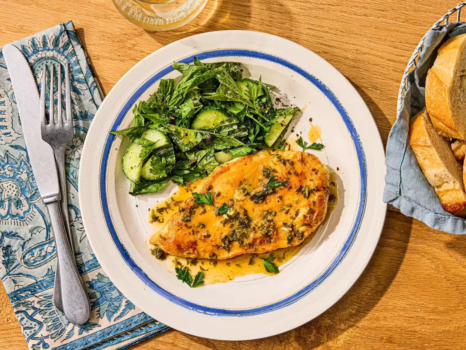 Effortless Elegance: Rapid Lemon-Herb Chicken with Pan Sauce