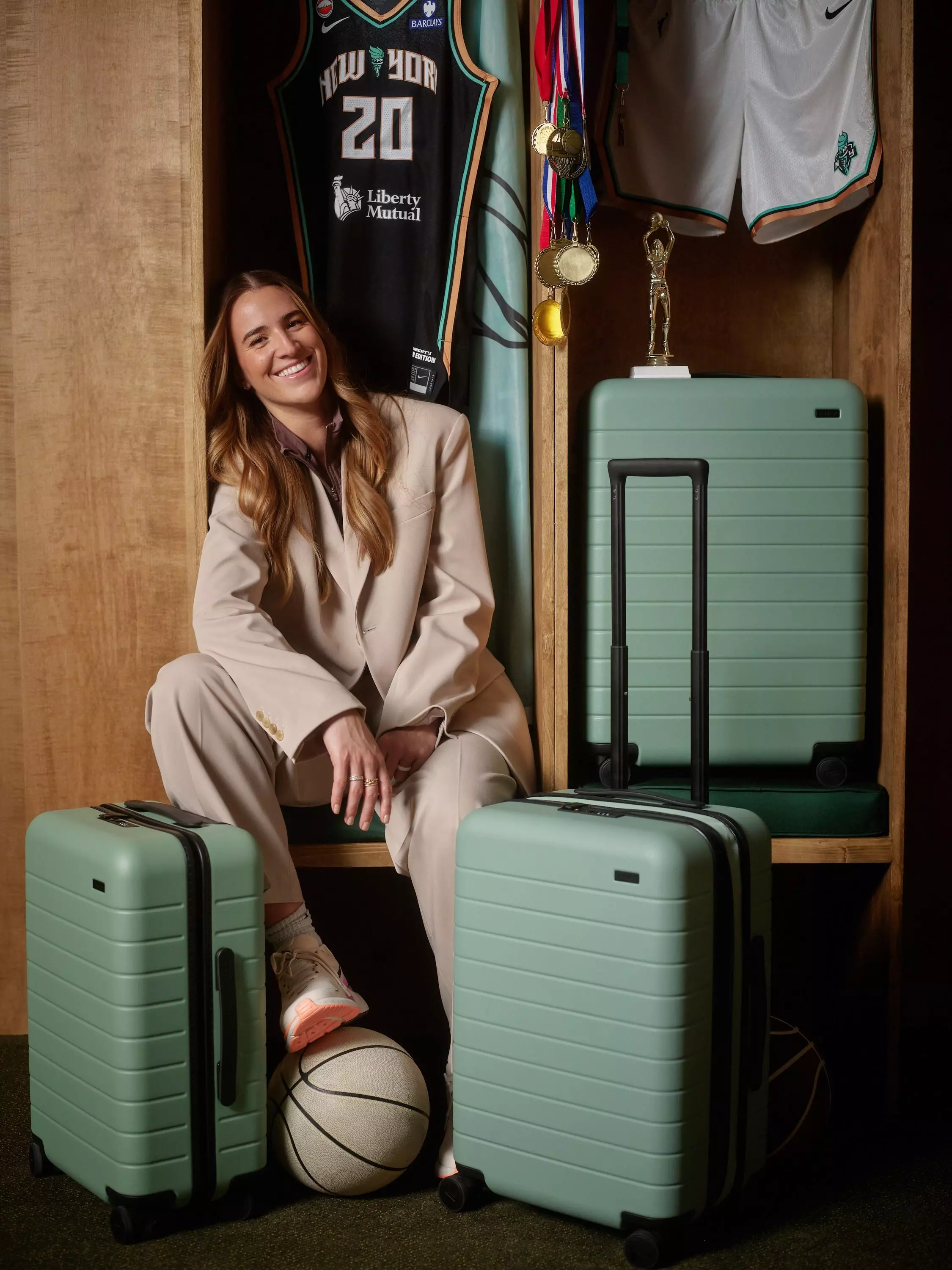 Sabrina Ionescu Collaborates with Away on Signature Luggage Collection