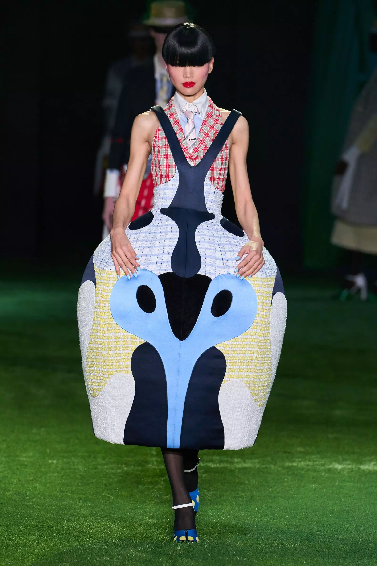 Painter Amy Sherald's Immersive Experience at Thom Browne's Spring 2027 Fashion Show