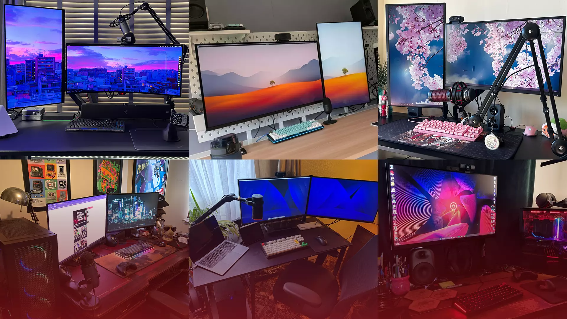 A Glimpse into the Workspaces of PC Gamer: Custom Rigs, Peripherals, and Personal Touches