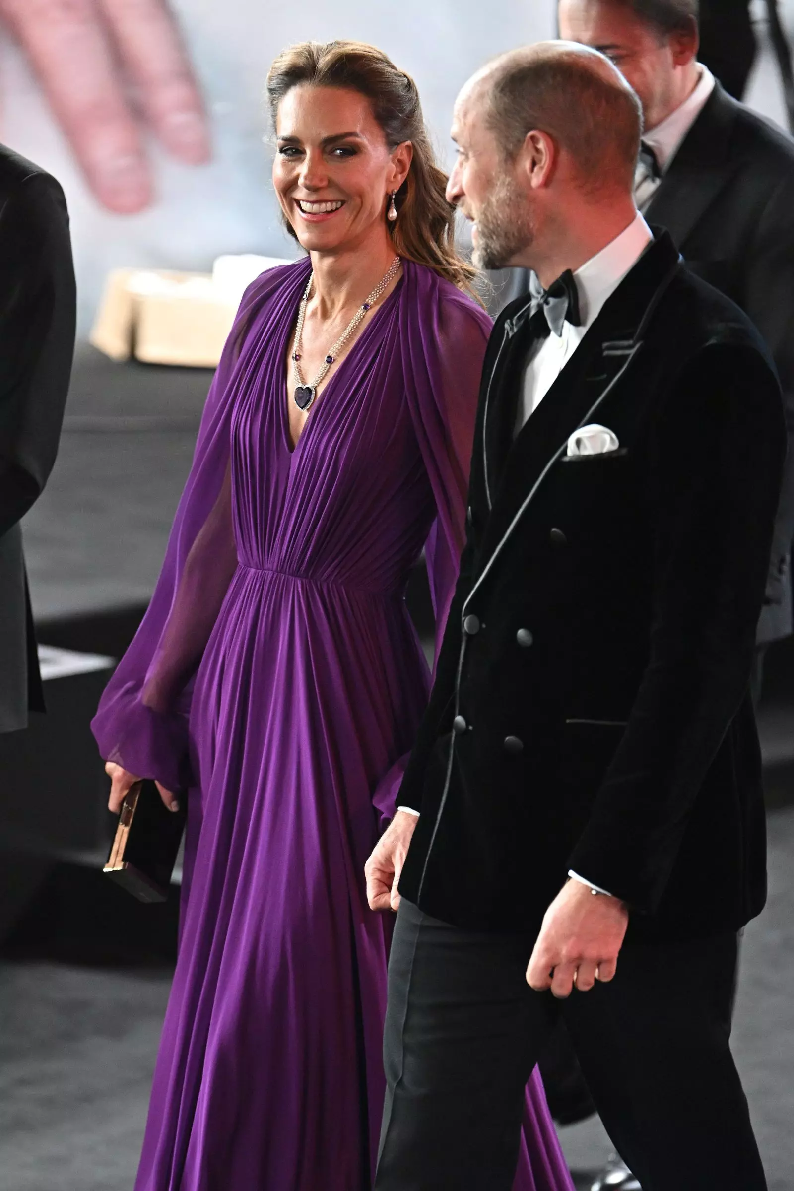 Royals Attend 'Digger' Premiere, Princess Kate Dazzles in Purple