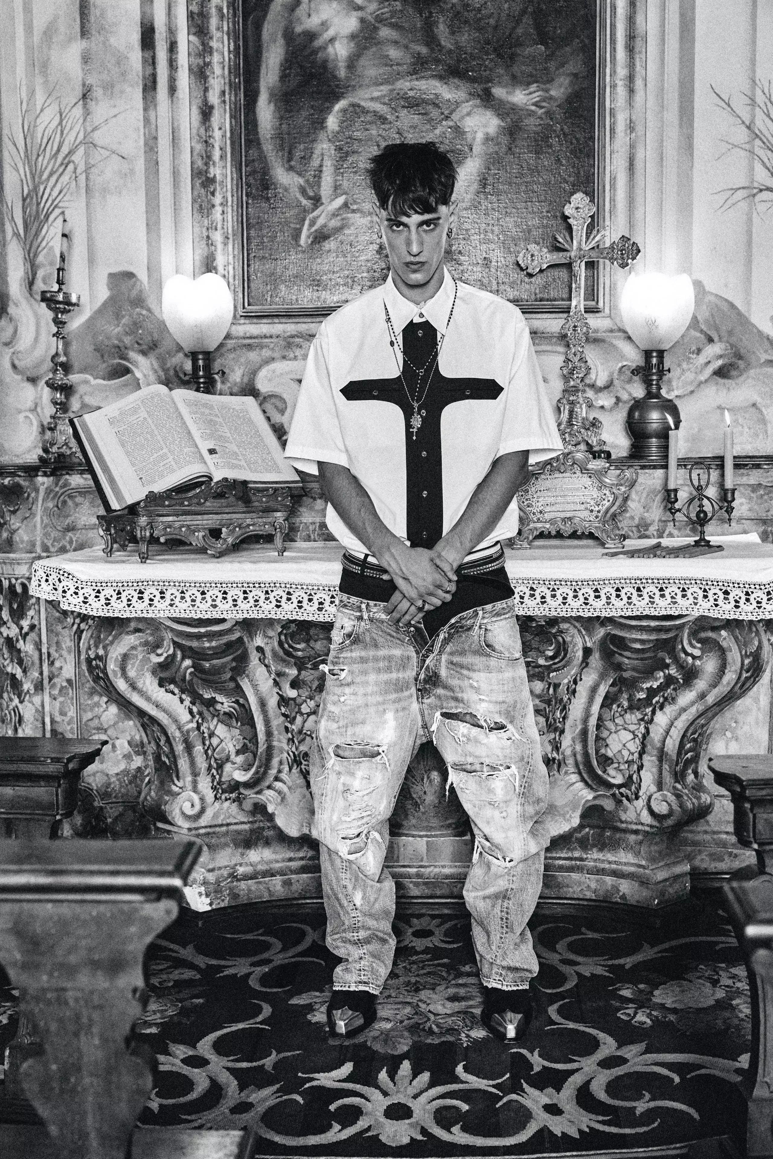 Dsquared2's Spring 2027 Collection: A Fusion of Sacred Symbolism and Pop Culture Rebellion