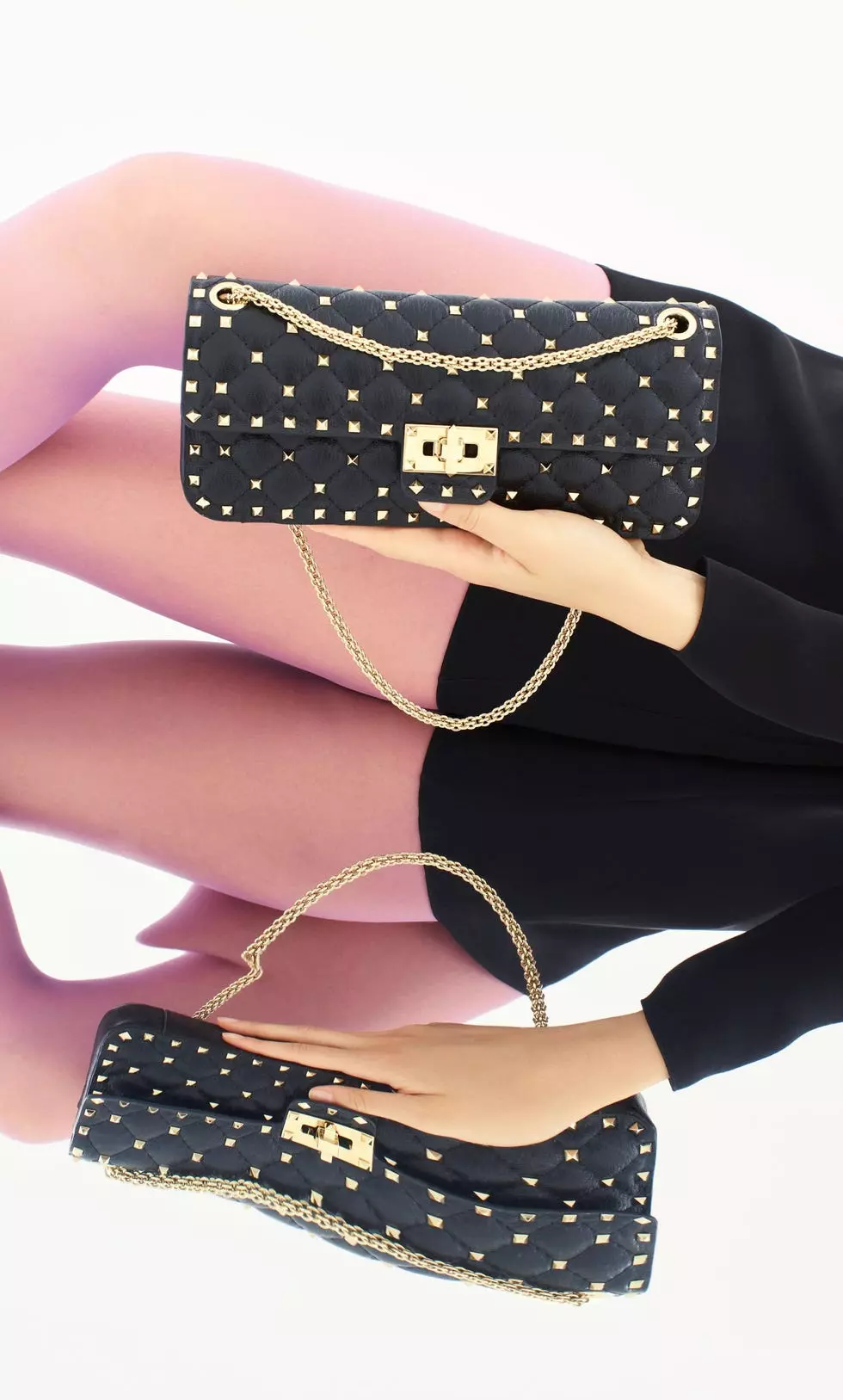Valentino Garavani Rockstud Spike Handbag: A Study in Reflection and Reimagination