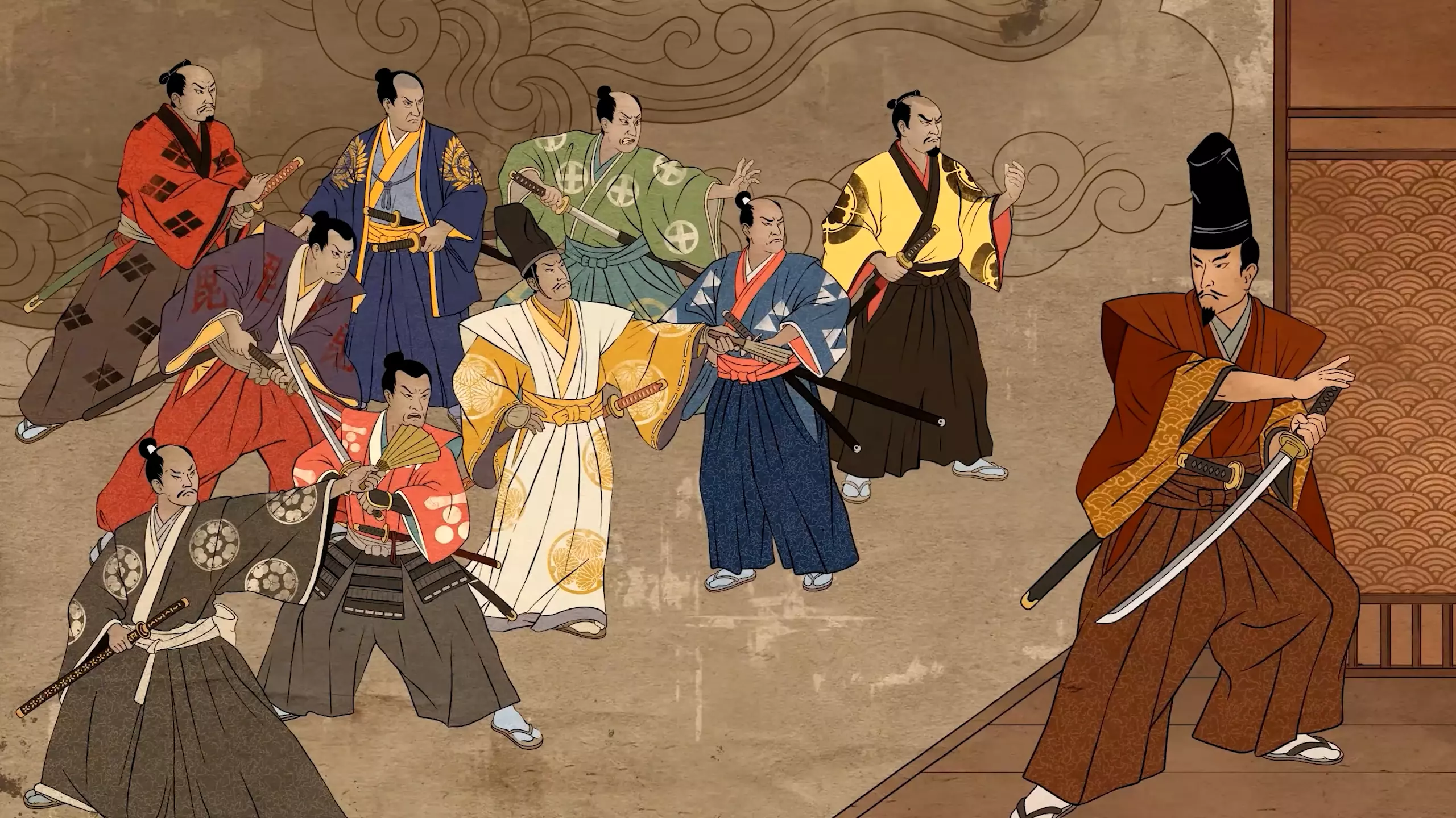 Shogun 2 Remaster: Revitalized Cinematics with Traditional Japanese Woodblock Art