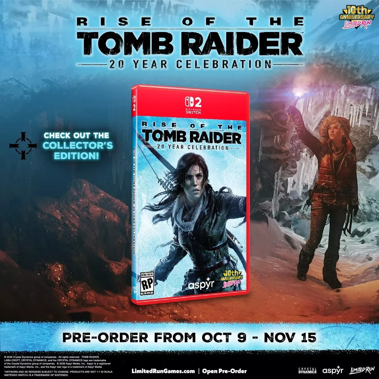 Physical Release Announced for 'Rise of the Tomb Raider' on Switch 2