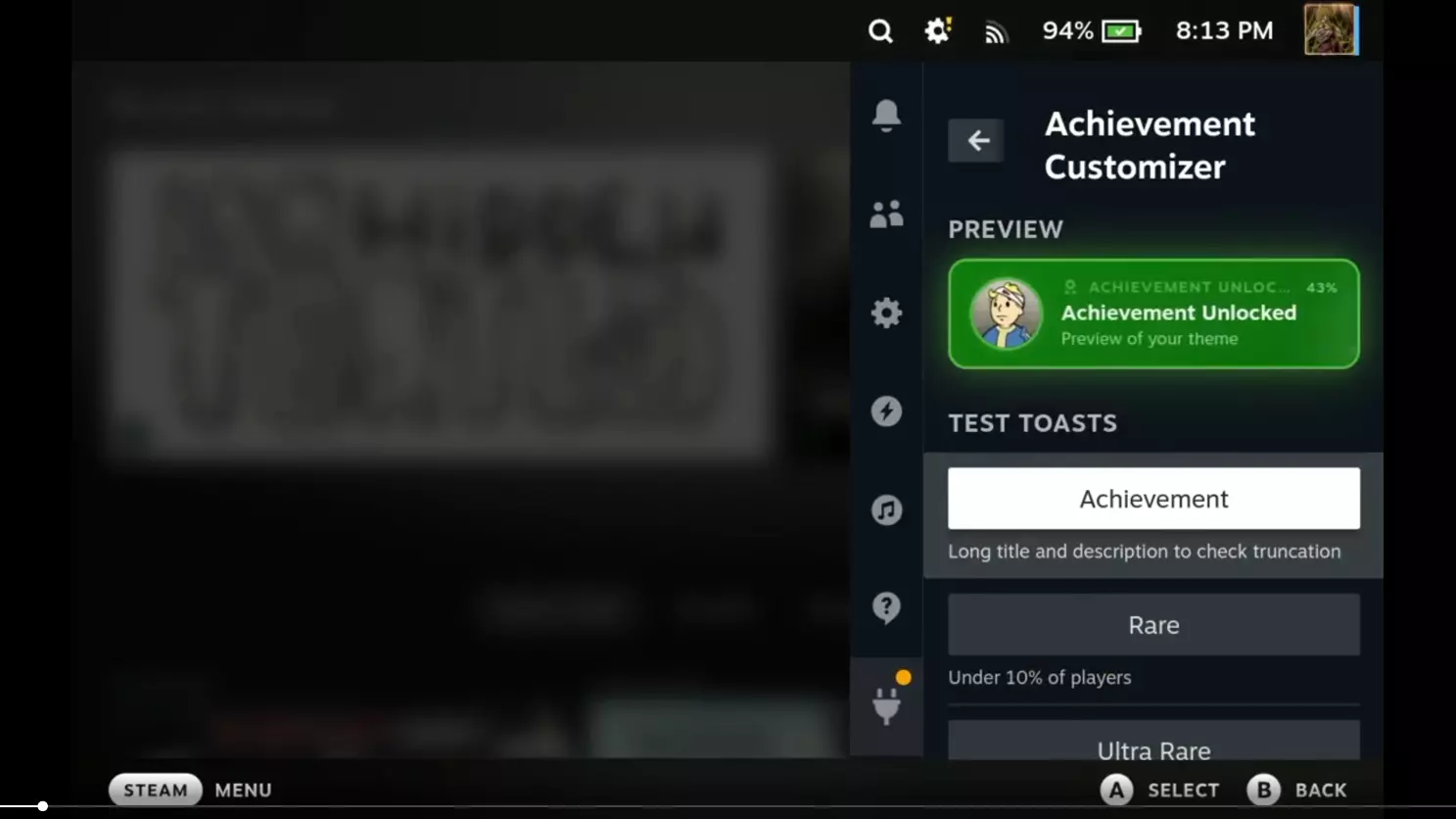 Enhance Your Steam Deck Experience with Customizable Achievement Pop-ups