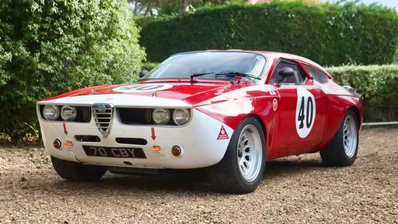 Unique 1967 Alfa Romeo Giulia 'Red Submarine' Race Car Available for Purchase