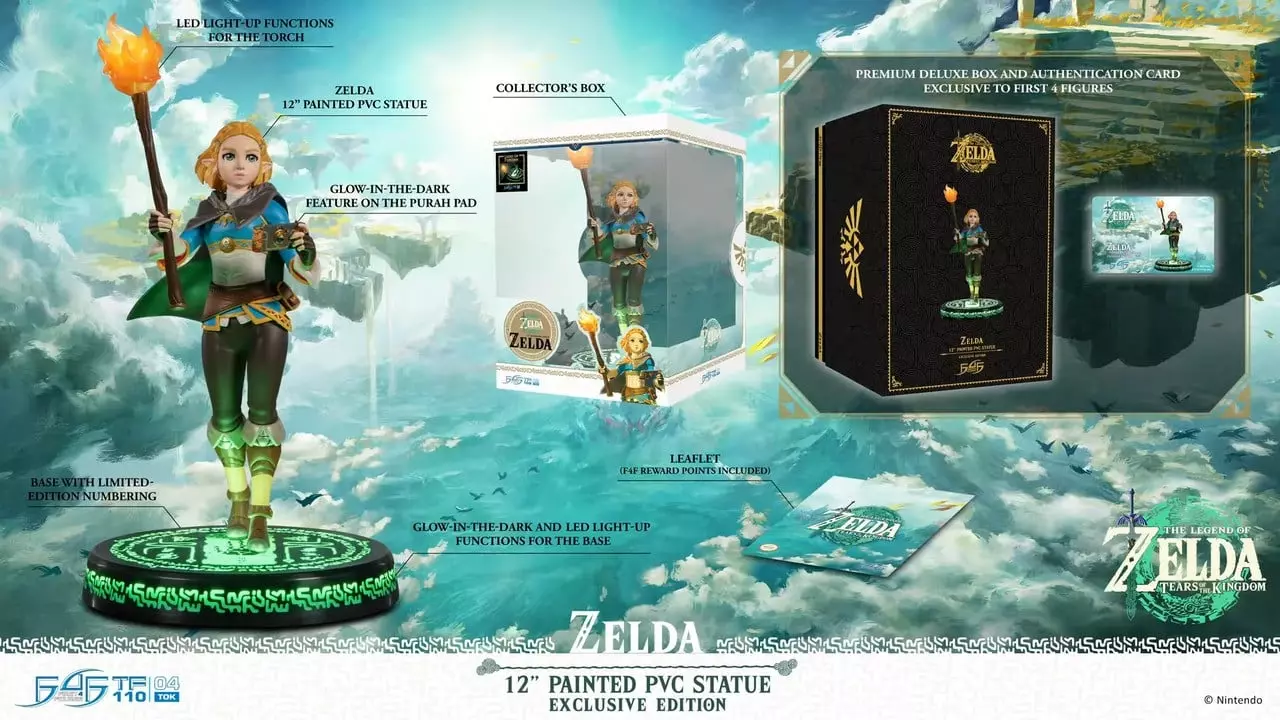 First 4 Figures Unveils Exclusive Zelda: Tears of the Kingdom Statue with LED Features