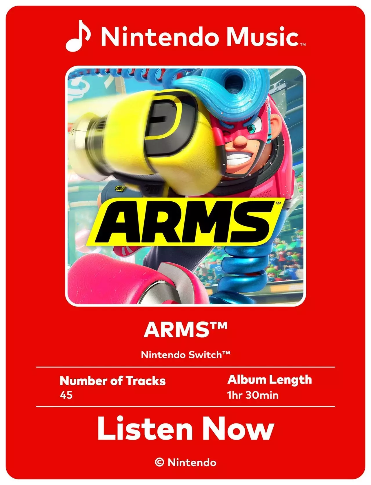 ARMS Soundtrack Now Available on Nintendo Music