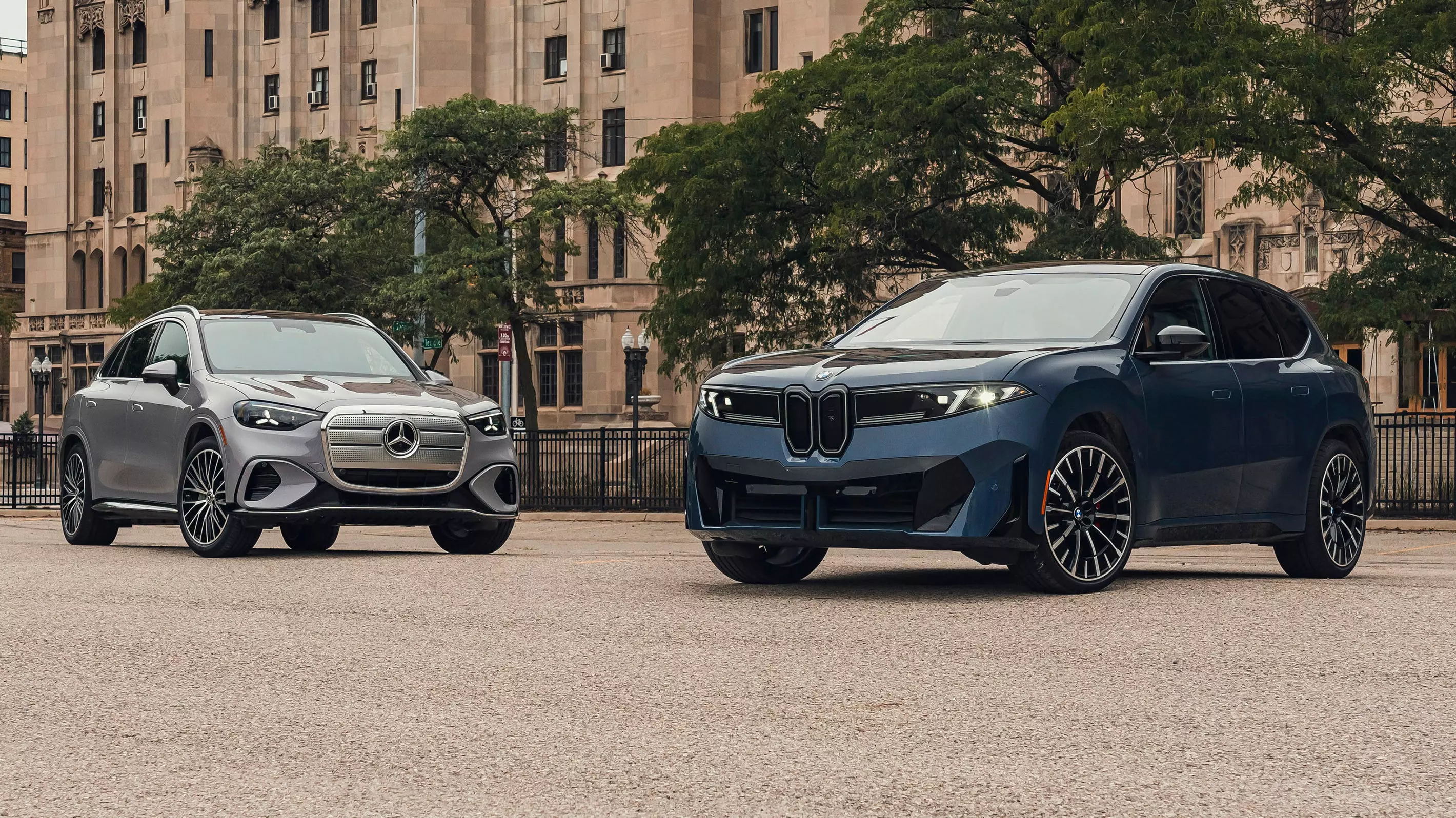 BMW iX3 vs. Mercedes-Benz GLC400: Electric SUV Showdown