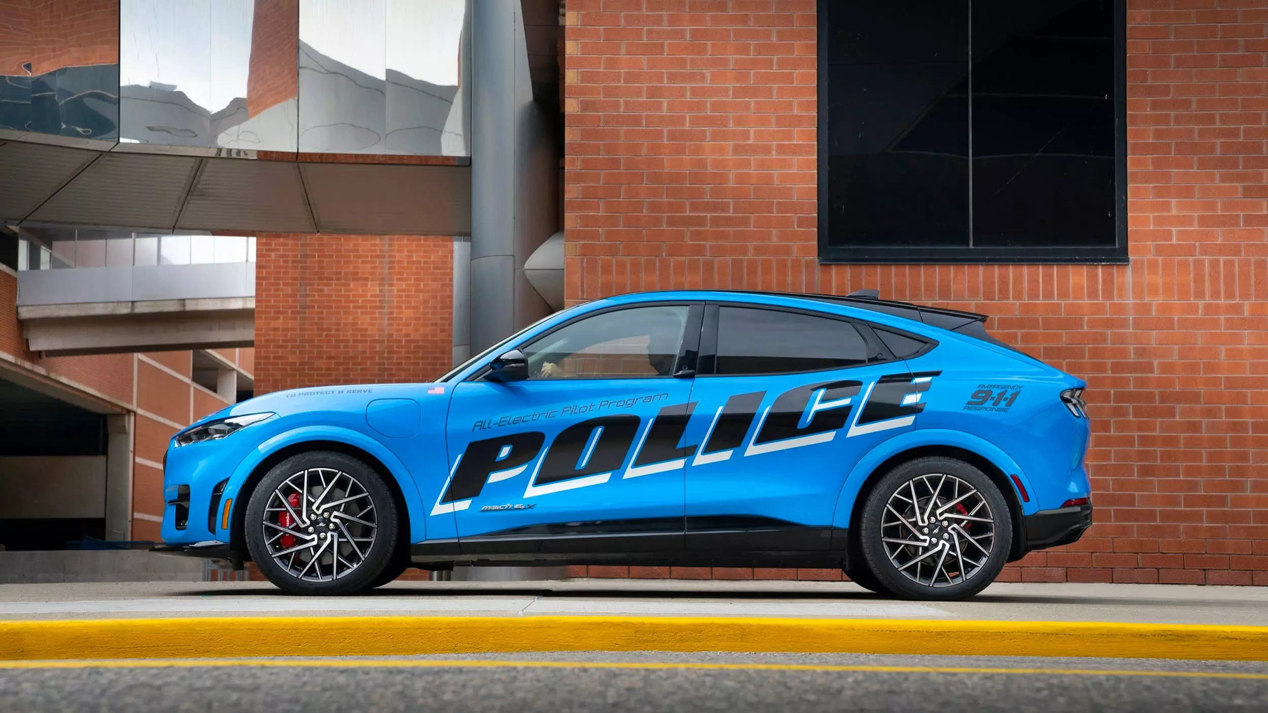 Ford Debuts First Official Police Variant of Mustang Mach-E