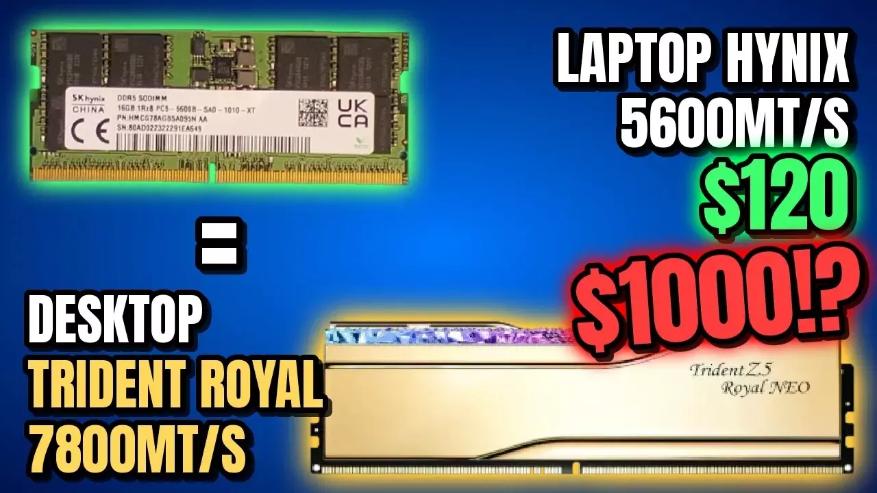 YouTuber Transforms Laptop DDR5 Memory for Desktop Use at a Fraction of the Cost