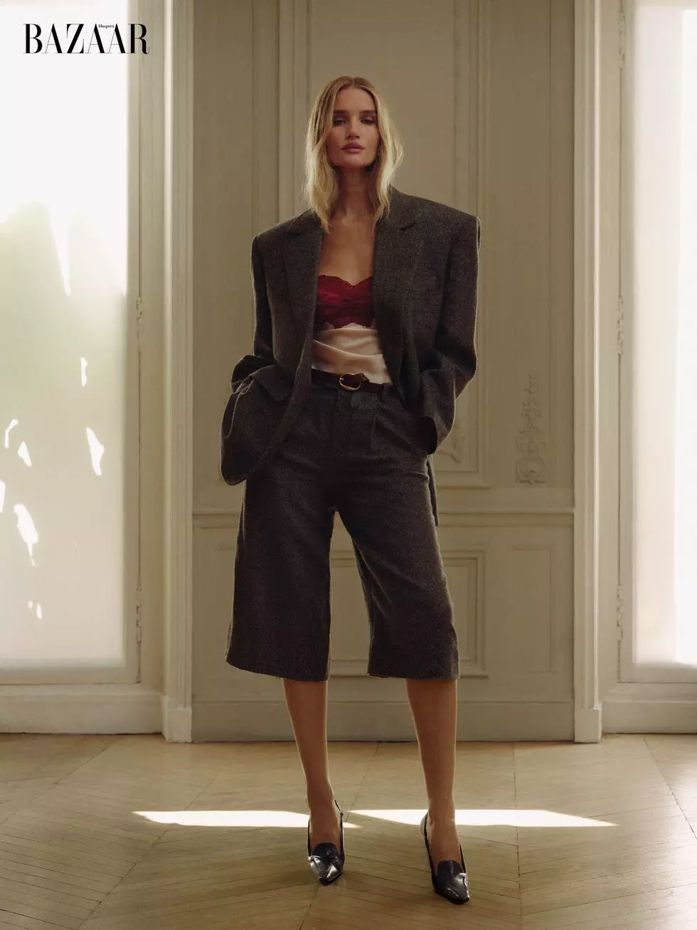 Rosie Huntington-Whiteley's Enduring Affinity for Saint Laurent's Style